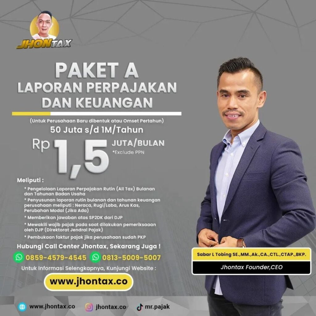 Paket A Laporan Perpajakan dan Keuangan untuk Perusahaan Baru dan Omset Pertahun