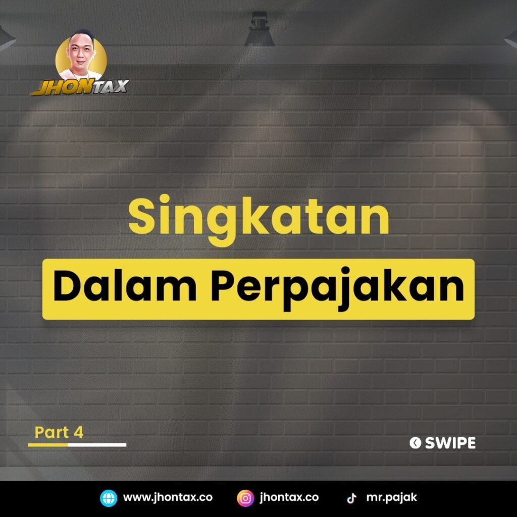 Singkatan Dalam Perpajakan